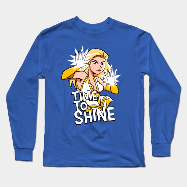 Time To Shine Long Sleeve T-Shirt by wloem